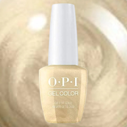 OPI GelColor (Mini's -.25 oz) Gift of Gold Never Gets Old-Gold Shimmer