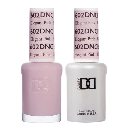 Elegant Pink #602 - DND Gel & Lacquer Duo