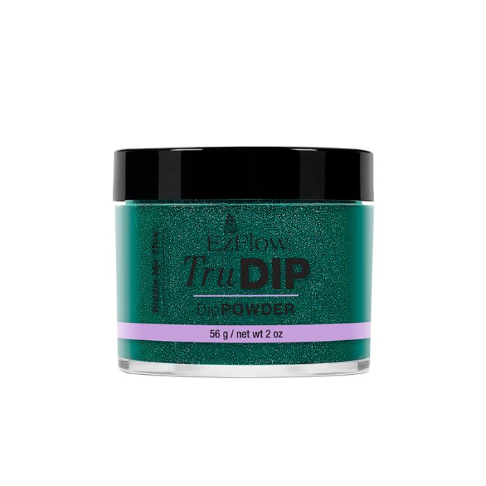 TruDip Acrylic Dip Powder - Riddle Me This 💚✨ Green Glitter Nail Color