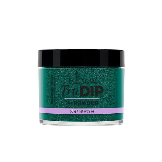 TruDip Acrylic Dip Powder - Riddle Me This 💚✨ Green Glitter Nail Color