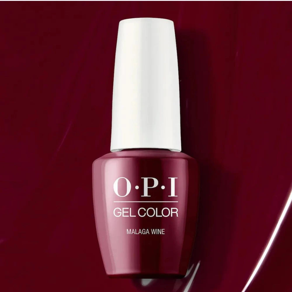 OPI GelColor - Malaga Wine - Stunning Deep Wine Red Nail Polish