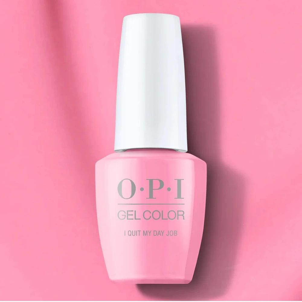 OPI GelColor - I Quit My Day Job 🩷 Bright Bubble Gum Pink Nail Polish