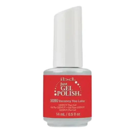 ibd Just Gel Polish - Vacancy You Later 🔥💅 Neon Red Nail Polish