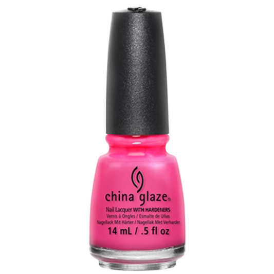 China Glaze - Pink Voltage - Shimmery Neon Pink Nail Polish