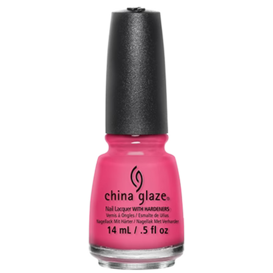 China Glaze - Shocking Pink - Vibrant Neon Pink Nail Polish