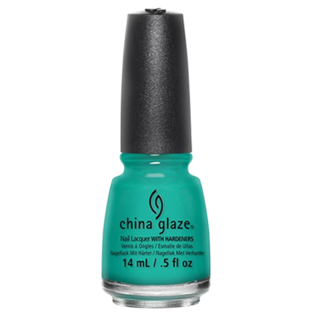 China Glaze - Turned Up Turquoise - Vibrant Turquoise Nail Polish