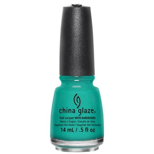China Glaze - Turned Up Turquoise - Vibrant Turquoise Nail Polish