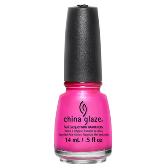 China Glaze - Hang-Ten Toes - Electrifying Neon Pink Nail Polish