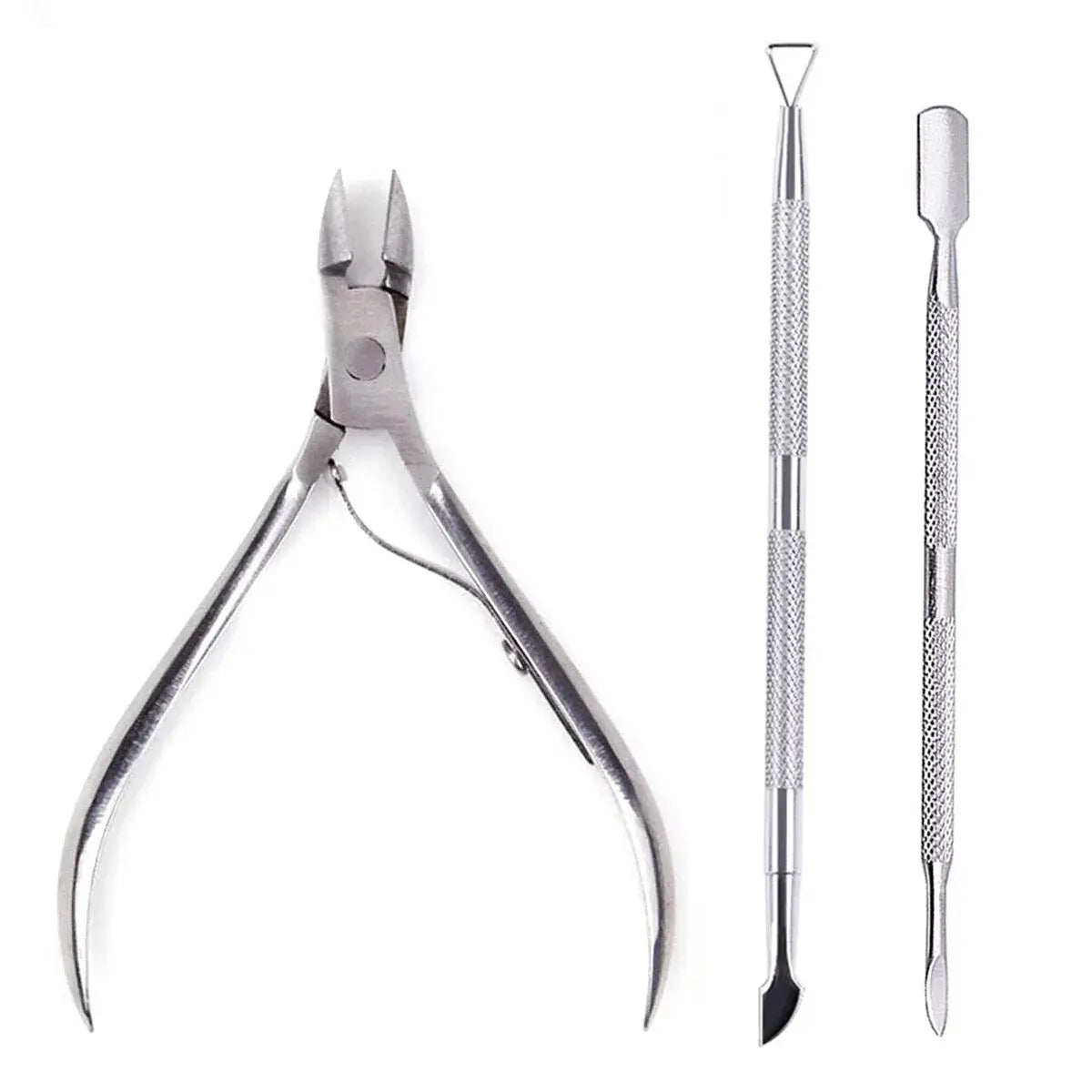 Professional Stainless Steel Nail Tool Set (3 Pcs)