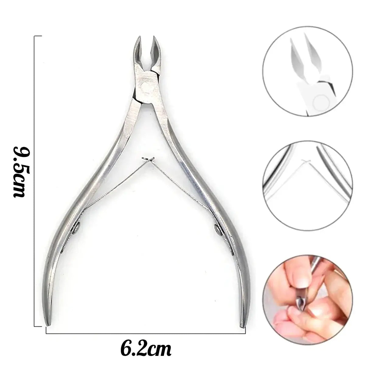 Professional Stainless Steel Nail Tool Set (4 Pcs)