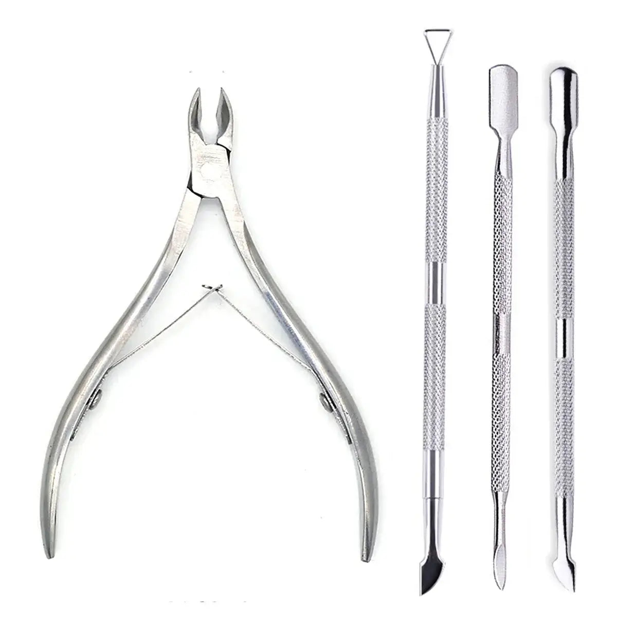 Professional Stainless Steel Nail Tool Set (4 Pcs)
