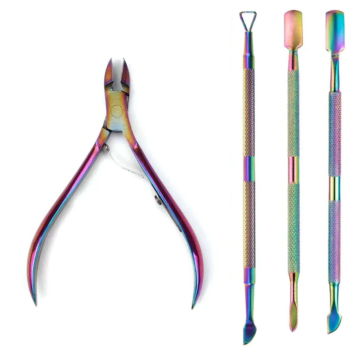 Stainless Steel Nail Tool Set - 4 Piece Set