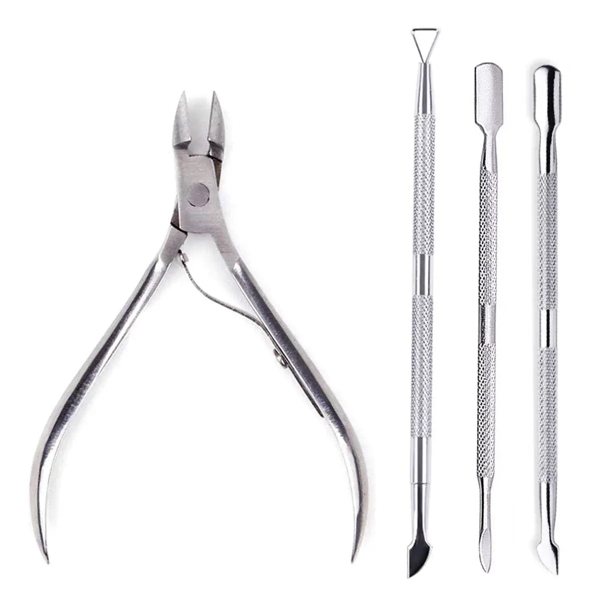 Stainless Steel Nail Tool Set - 4 Piece Set