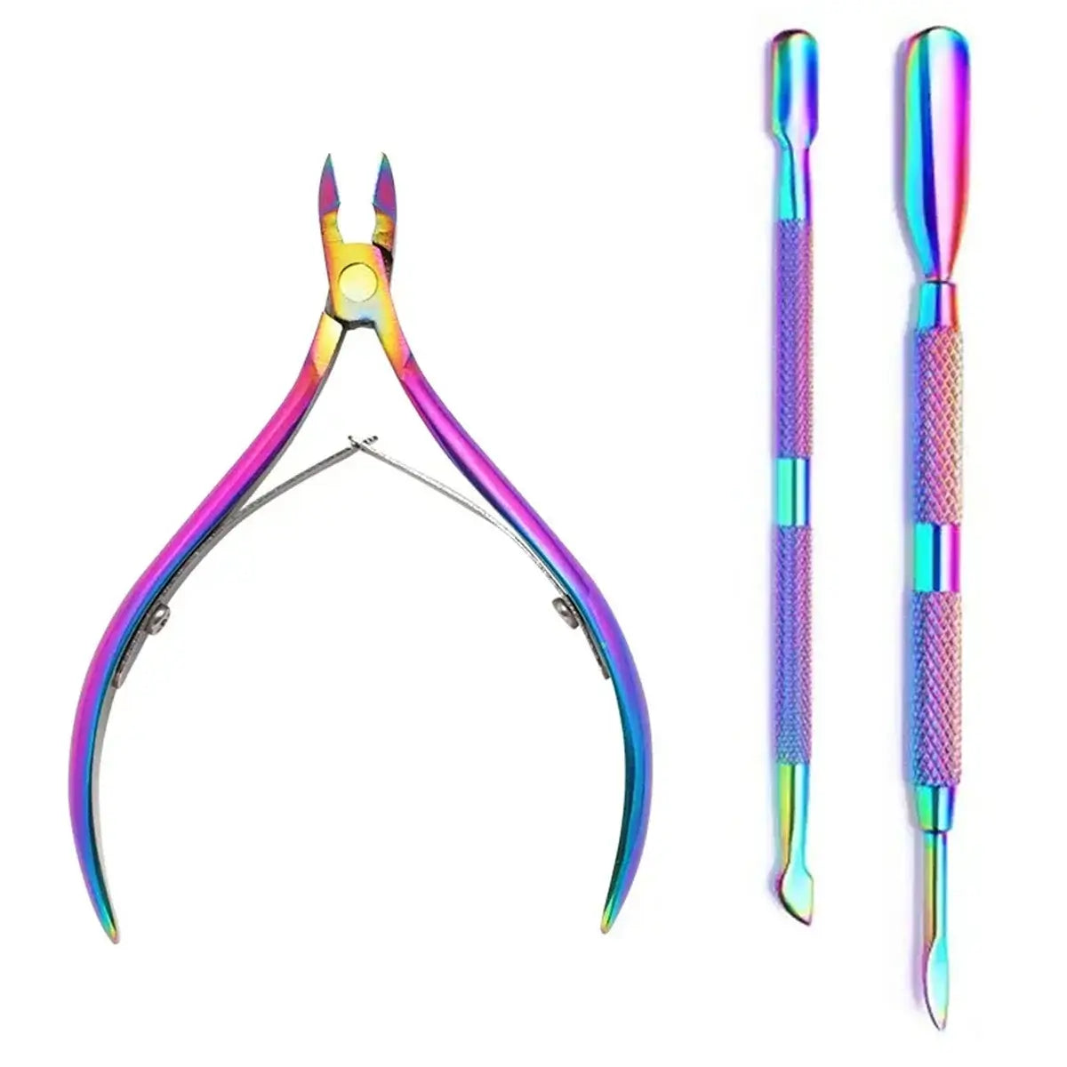 Professional Stainless Steel Nail Tool Set (4 Pcs)