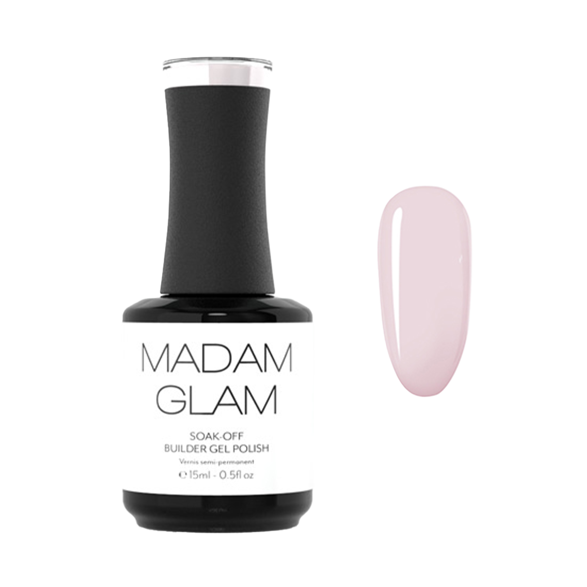 MADAM GLAM - Builder Sheer Pink - LIGHT PINK GEL NAIL POLISH
