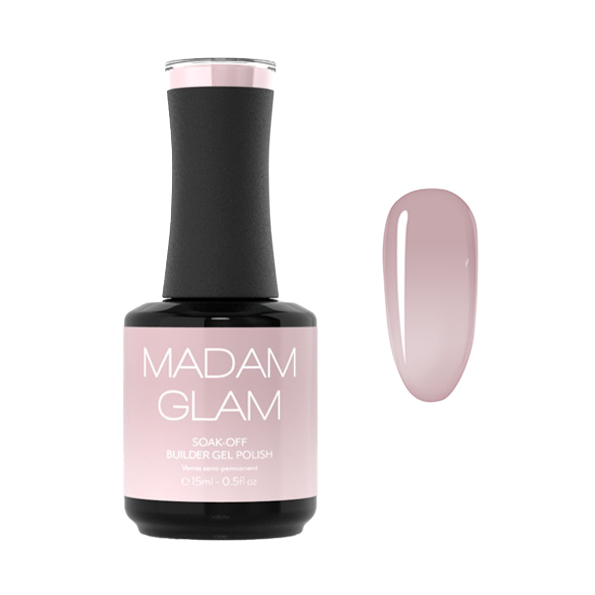 MADAM GLAM - Builder Light Pink - LIGHT PINK GEL NAIL POLISH