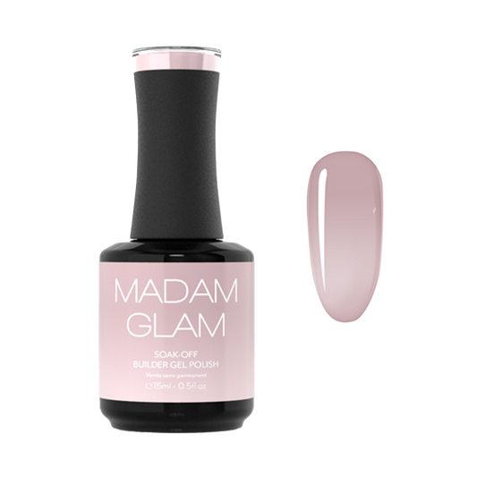 MADAM GLAM - Builder Light Pink - LIGHT PINK GEL NAIL POLISH