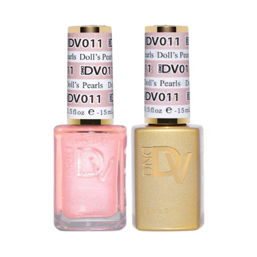 DND DIVA Doll's Pearls #011 - PINK SHIMMER NAIL POLISH