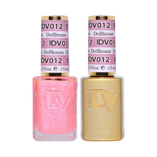 DND DIVA Dollhouse #012 PINK SHIMMER NAIL POLISH