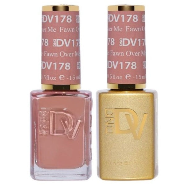 DND DIVA Fawn Over Me #178 LIGHT BROWN NAIL POLISH