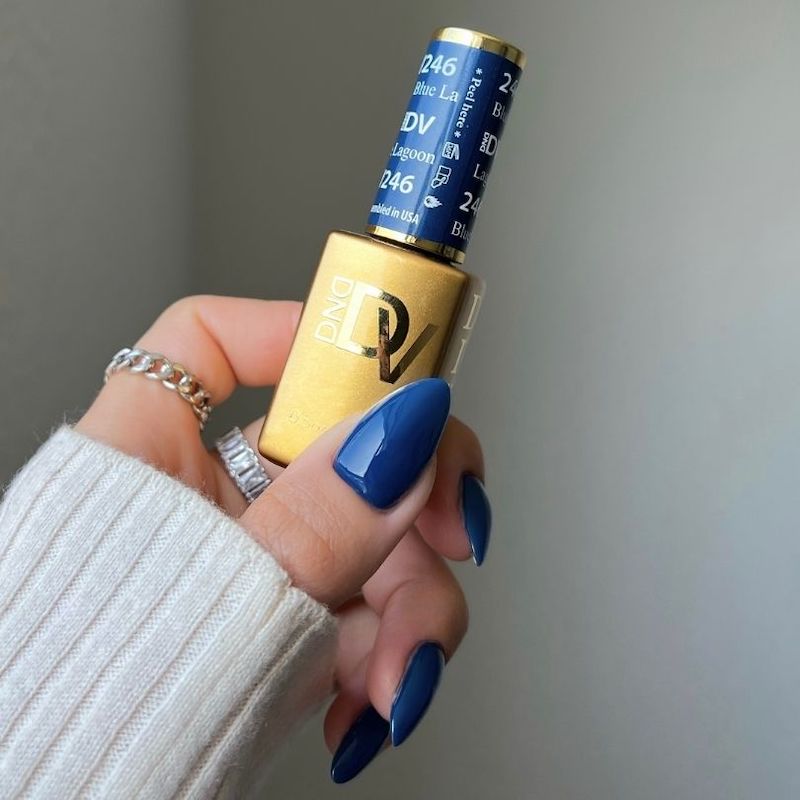 DND DIVA Blue Lagoon #246 DEEP BLUE NAIL POLISH