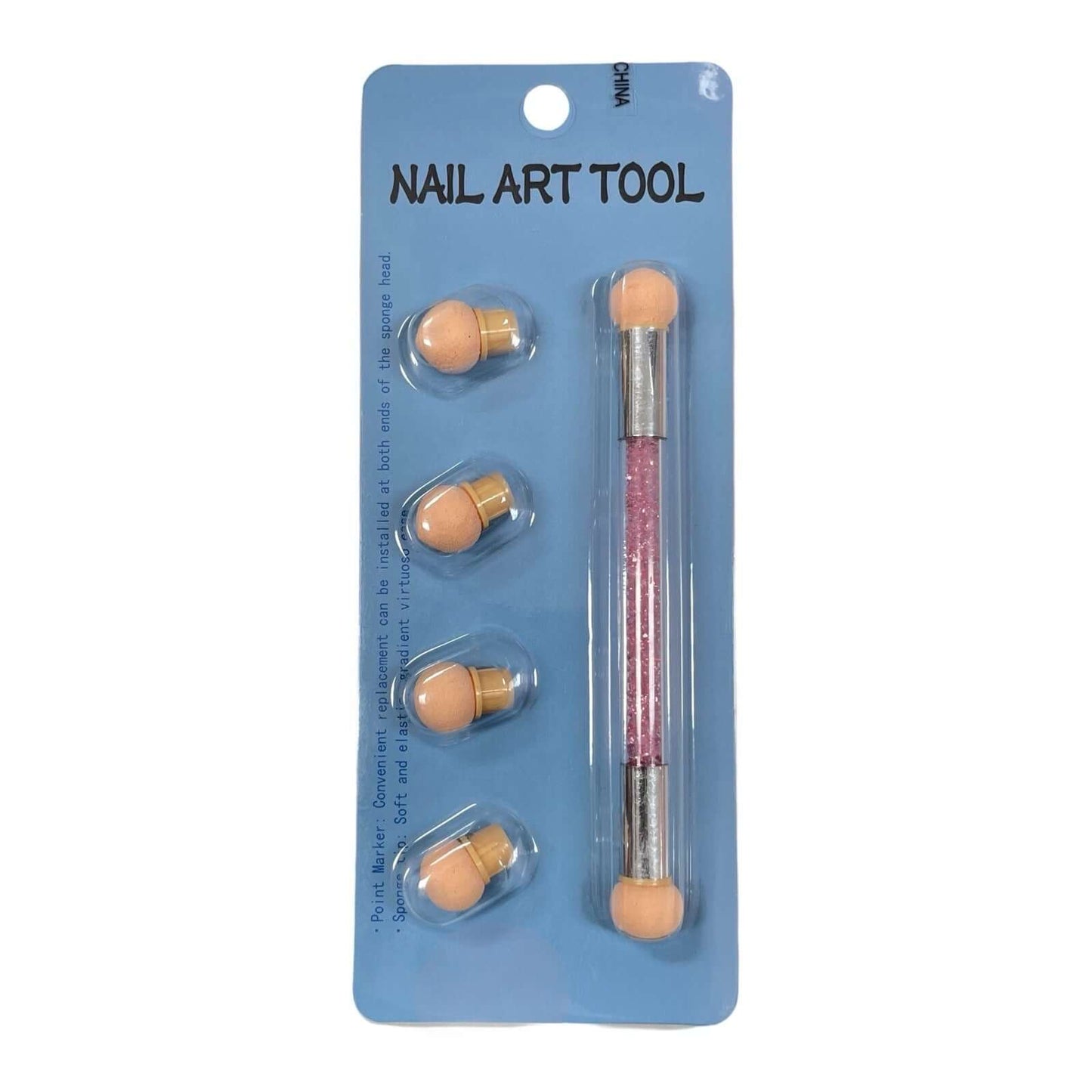 Double-Ended Sponge Blooming Nail Art Pen – Ombre & Marble Tool