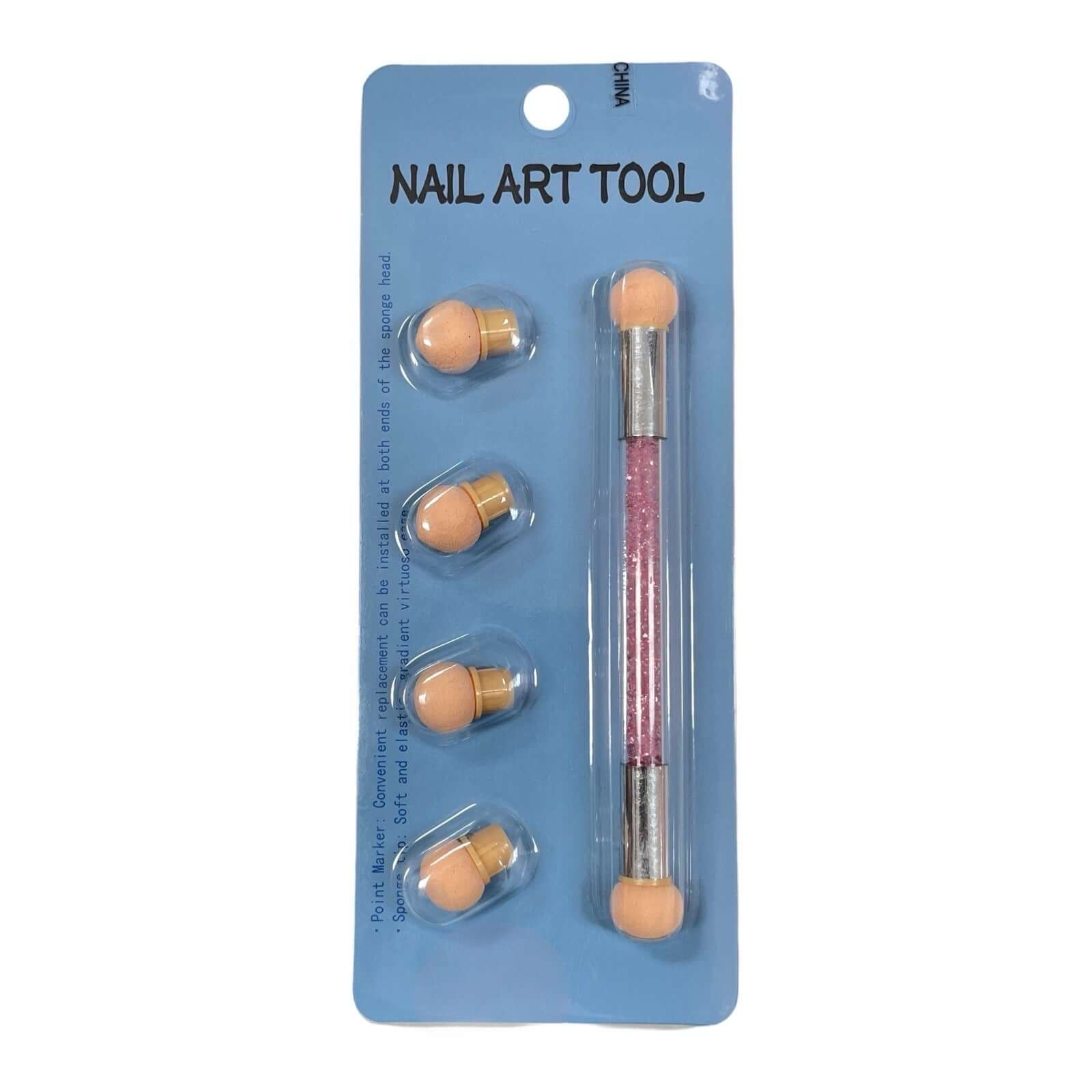 Double-Ended Sponge Blooming Nail Art Pen – Ombre & Marble Tool