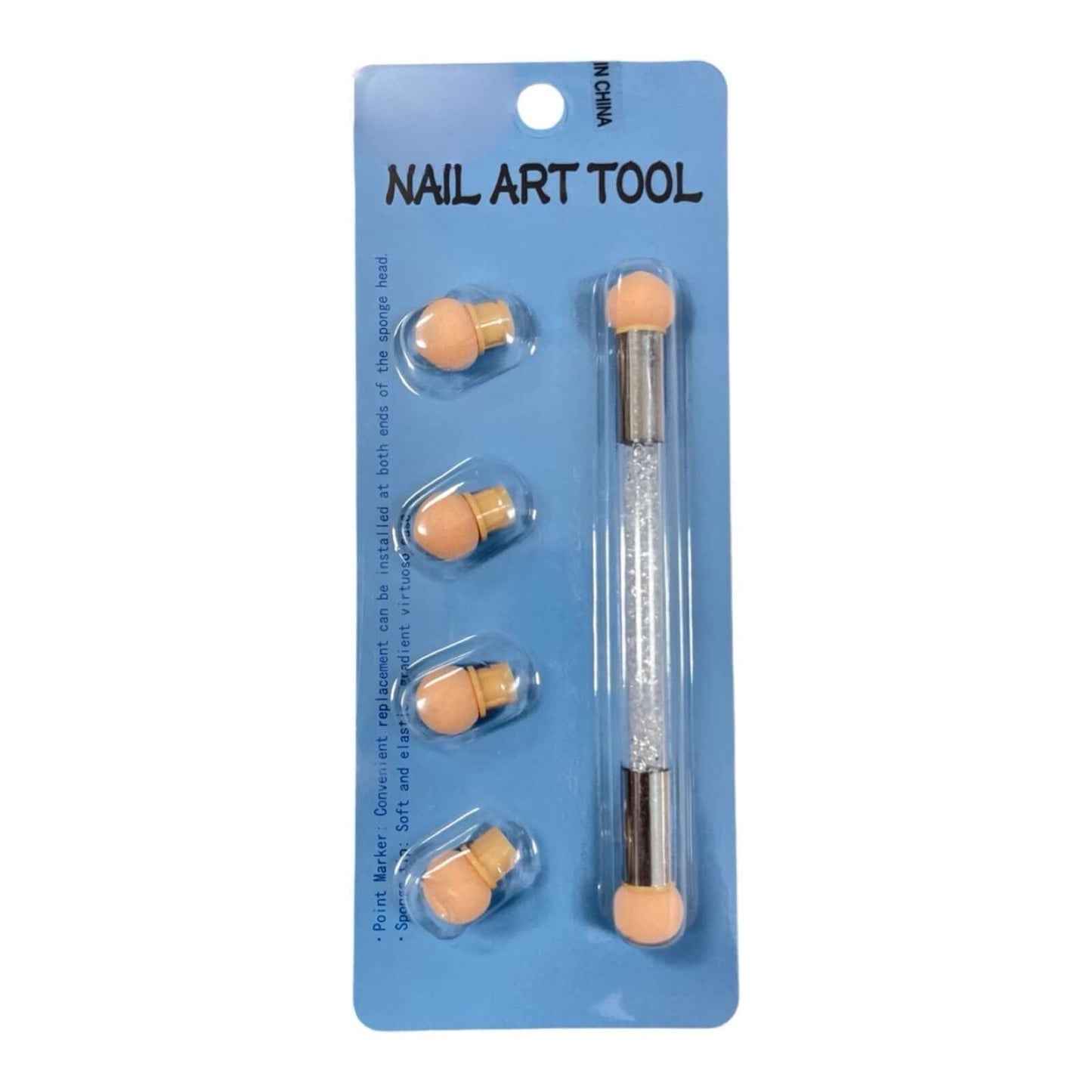 Double-Ended Sponge Blooming Nail Art Pen – Ombre & Marble Tool