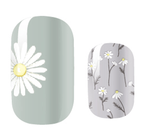 Gel Nail Strips - White Daisy Days
