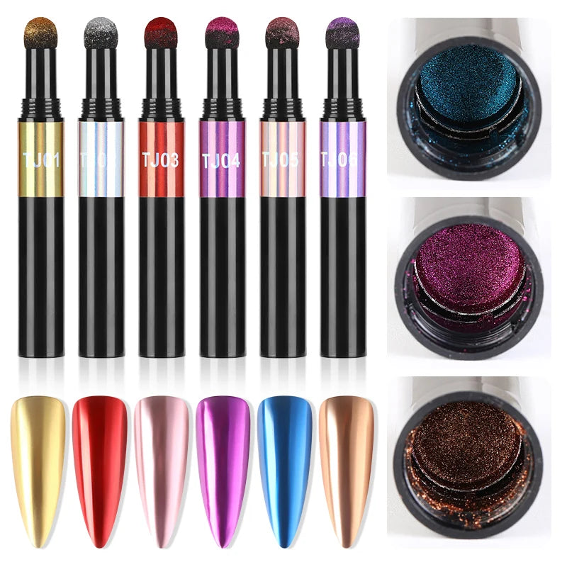 Mirror Nail Magic Powder Pen – For Mirror Effect Nails