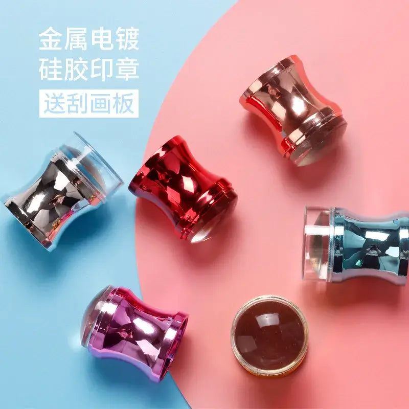 Silicone Nail Art Stamp Stamping Kit