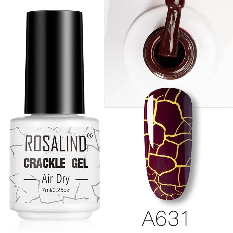 ROSALIND Crackle Set – UV/LED and Lacquer - Base & Top Coat