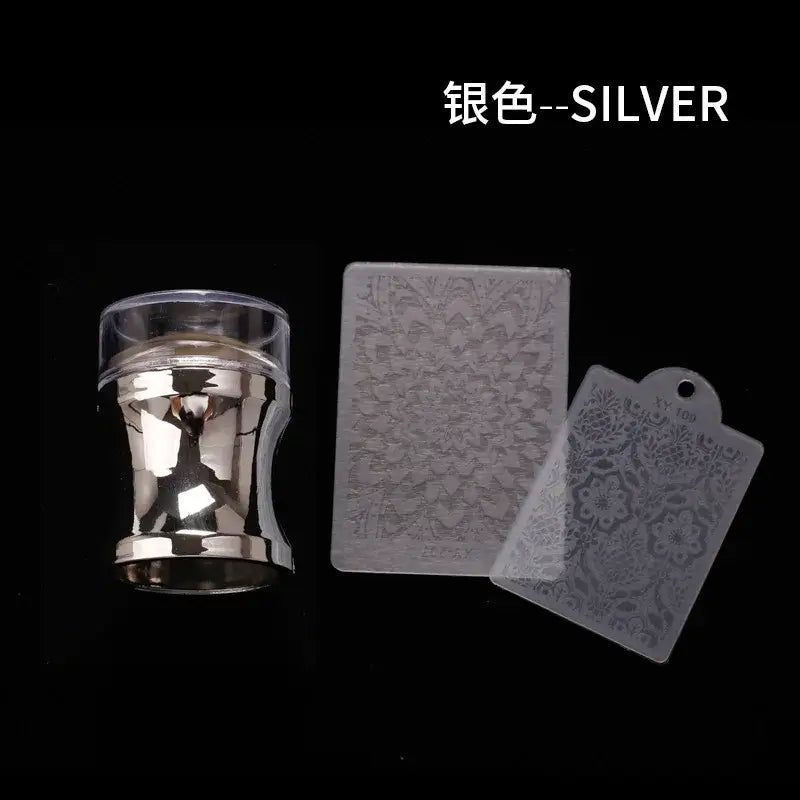 Silicone Nail Art Stamp Stamping Kit
