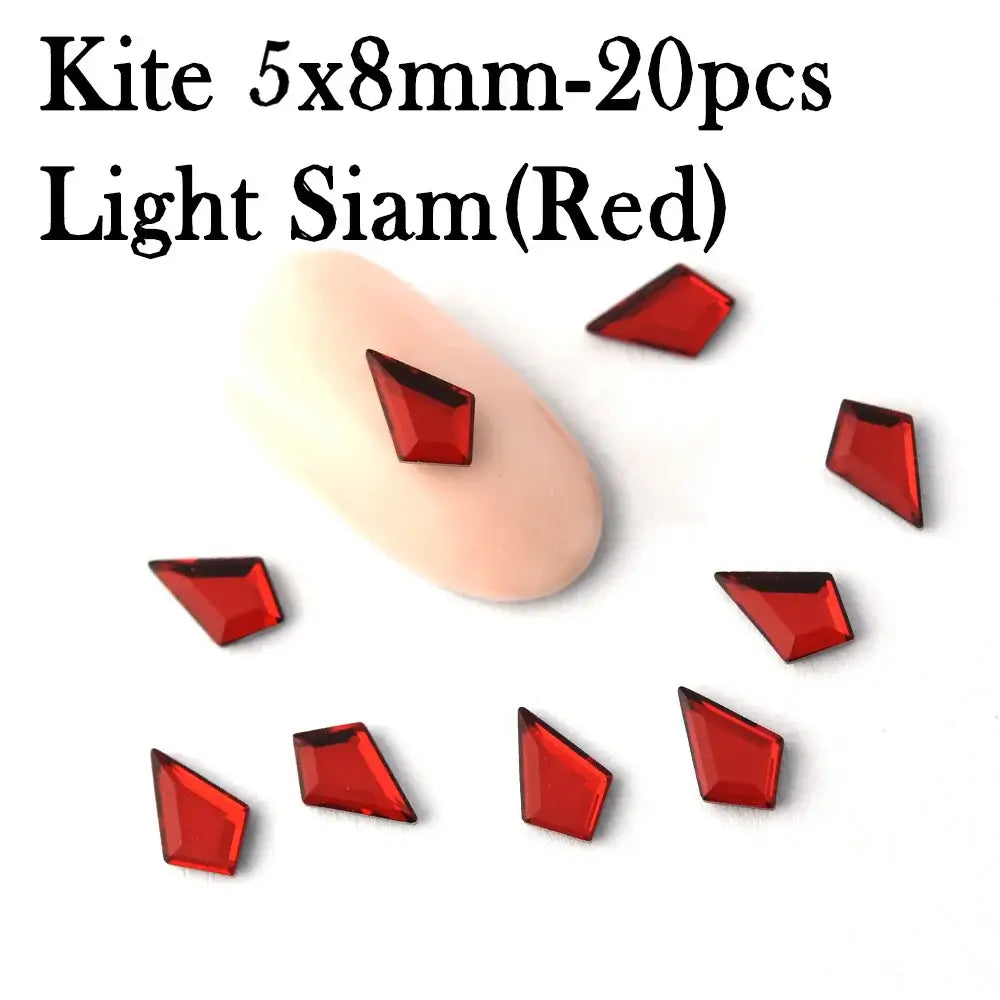 Arrow Shape Nail Art Rhinestones  - Colorful 3D Gems