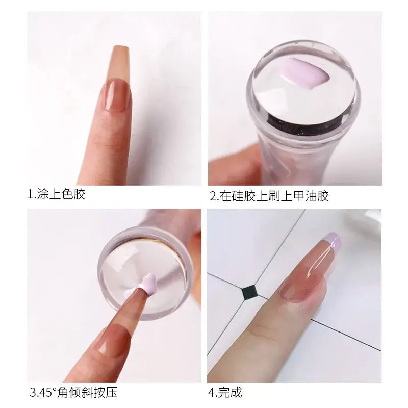 Silicone Nail Art Stamp Stamping Kit