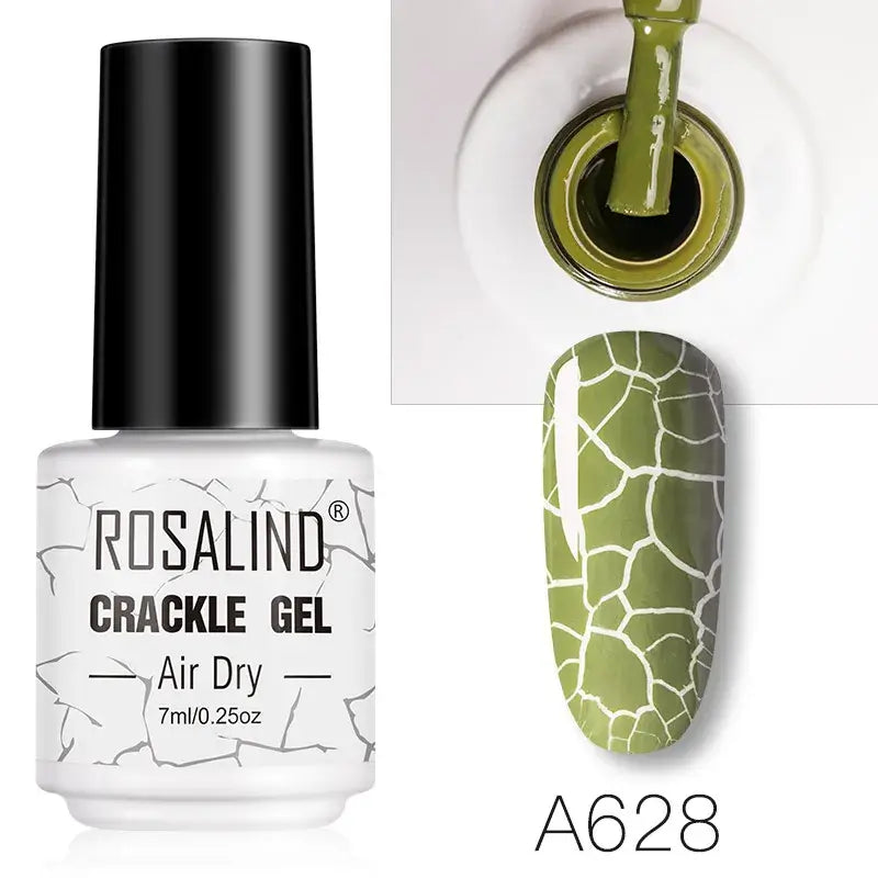 ROSALIND Crackle Set – UV/LED and Lacquer - Base & Top Coat