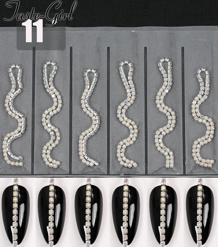 Nail Art Chains Mixed Gold & Silver – 3D Nail Art Decorations