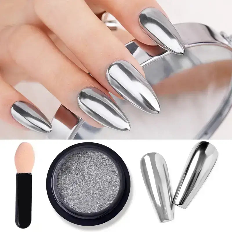 Nail Mirror Glitter Powder Metallic