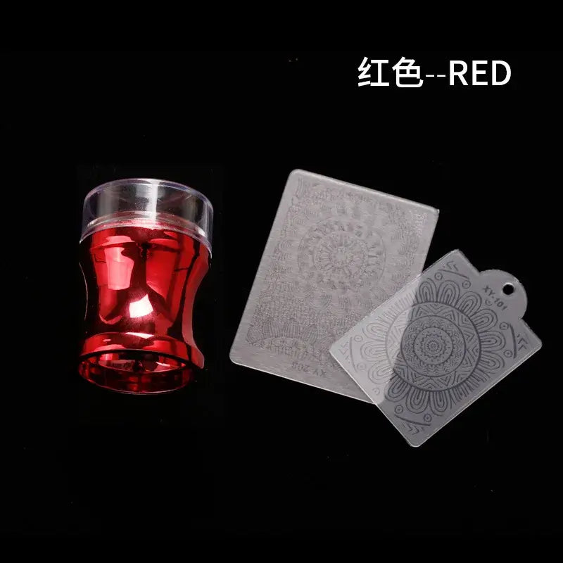 Silicone Nail Art Stamp Stamping Kit