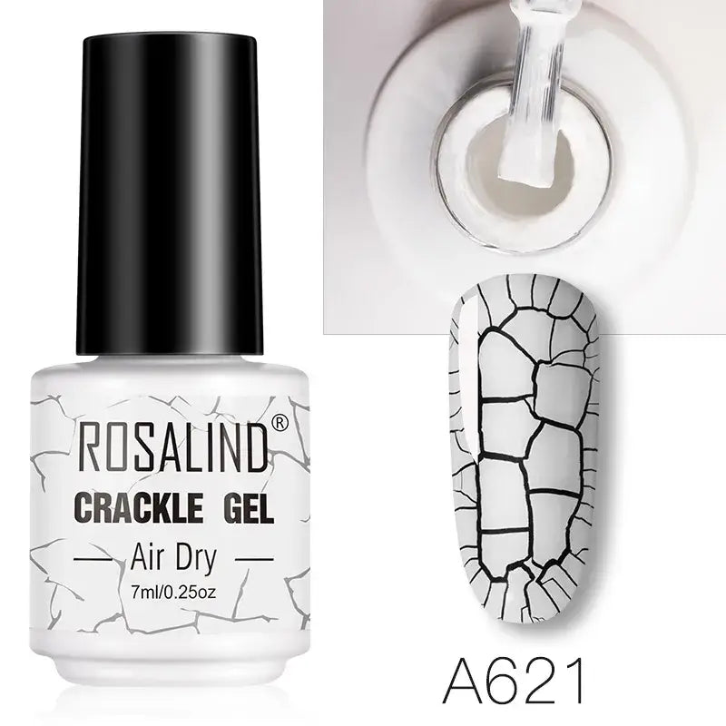 ROSALIND Crackle Set – UV/LED and Lacquer - Base & Top Coat