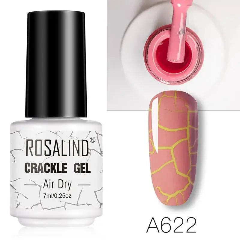 ROSALIND Crackle Set – UV/LED and Lacquer - Base & Top Coat