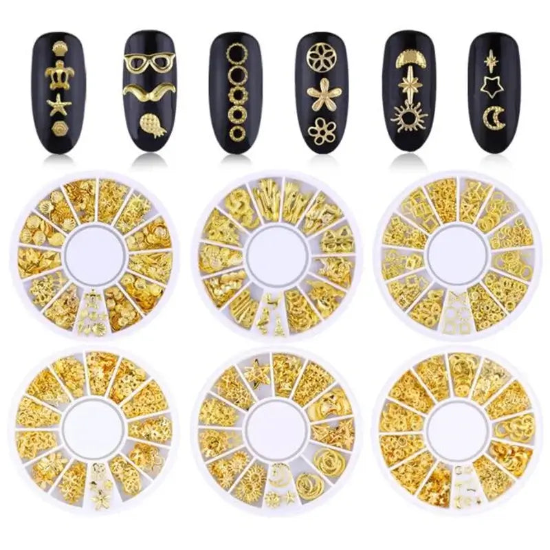 3d Nail Art Charms - Stars, Sun & Moon