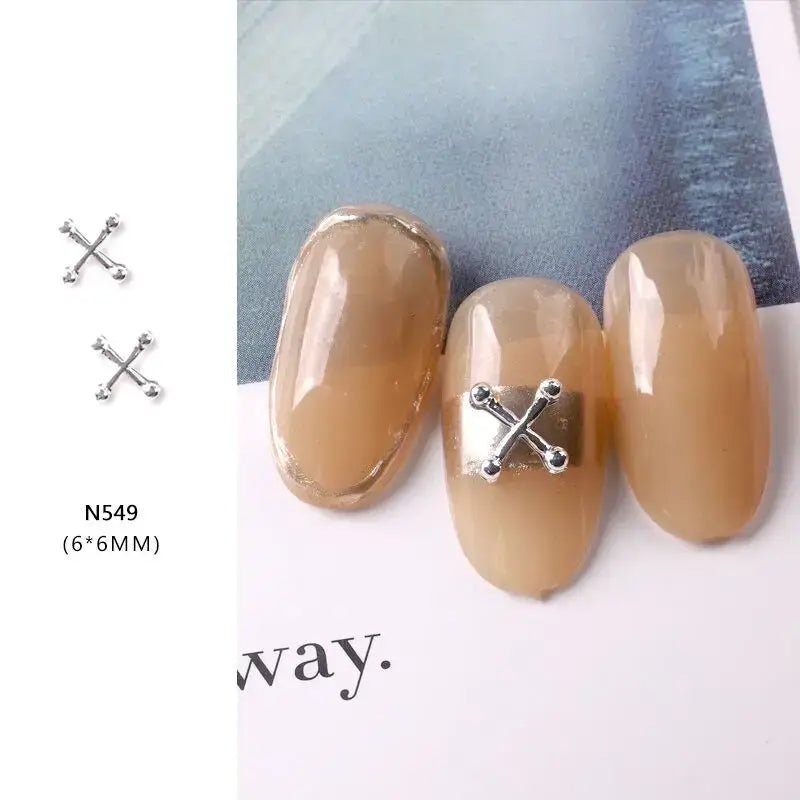 Punk Ox Nose Nail Charms – Manicure Stud Rings