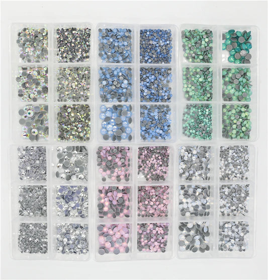 Opal Glass Crystal Rhinestones – 3D Nail Art Set