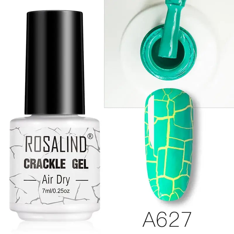 ROSALIND Crackle Set – UV/LED and Lacquer - Base & Top Coat