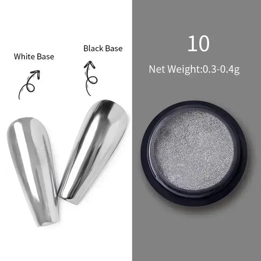 Nail Mirror Glitter Powder Metallic 