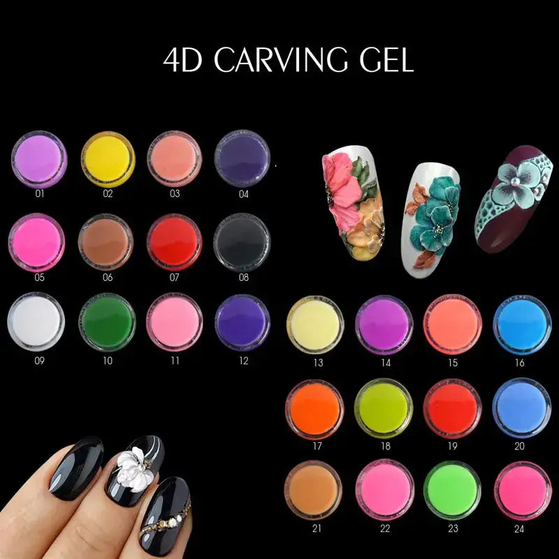Carving Gel Nail Polish – 3D UV Gel for Nail Art Sculpture