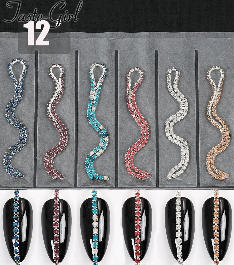 Nail Art Chains Mixed Gold & Silver – 3D Nail Art Decorations