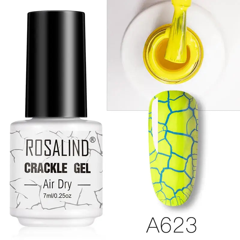 ROSALIND Crackle Set – UV/LED and Lacquer - Base & Top Coat