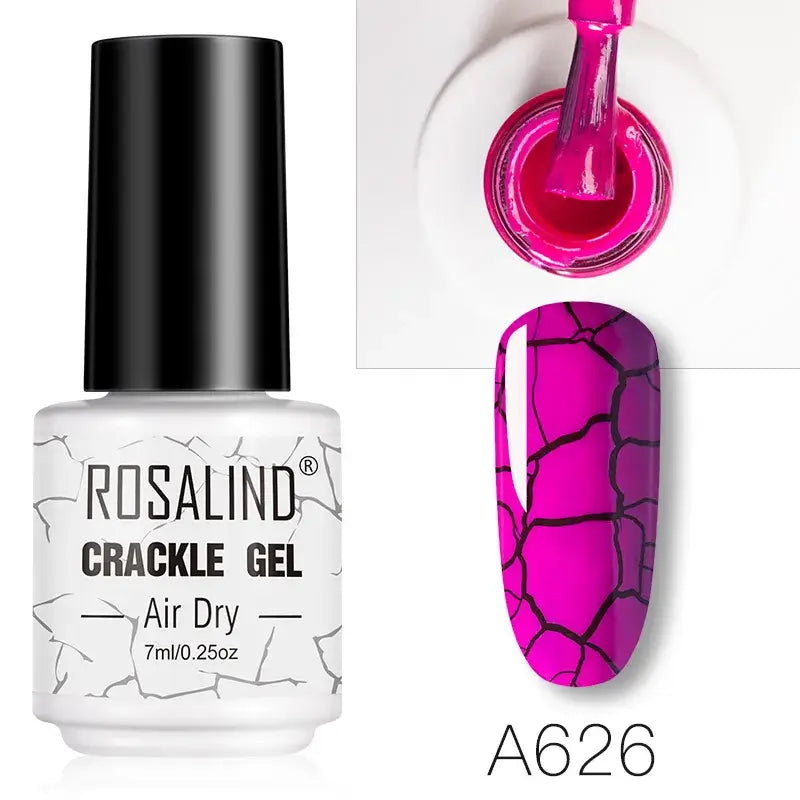 ROSALIND Crackle Set – UV/LED and Lacquer - Base & Top Coat
